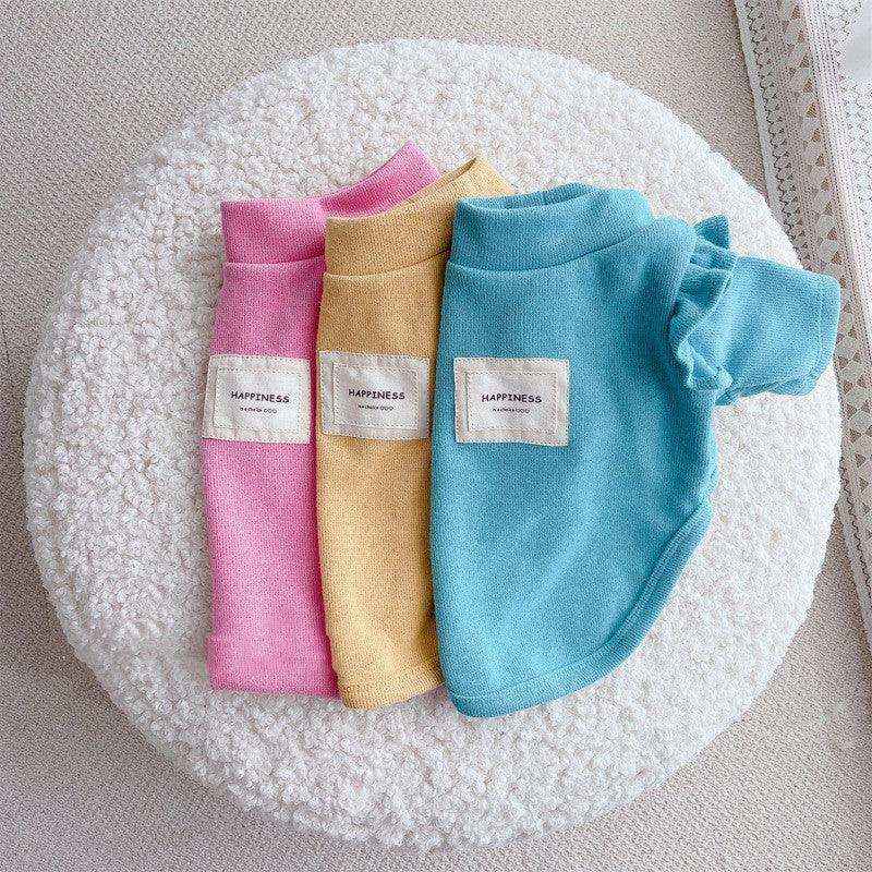 Maglia per Cane Happiness Stile Principessa - Blu Rosa Giallo by Dog Moda