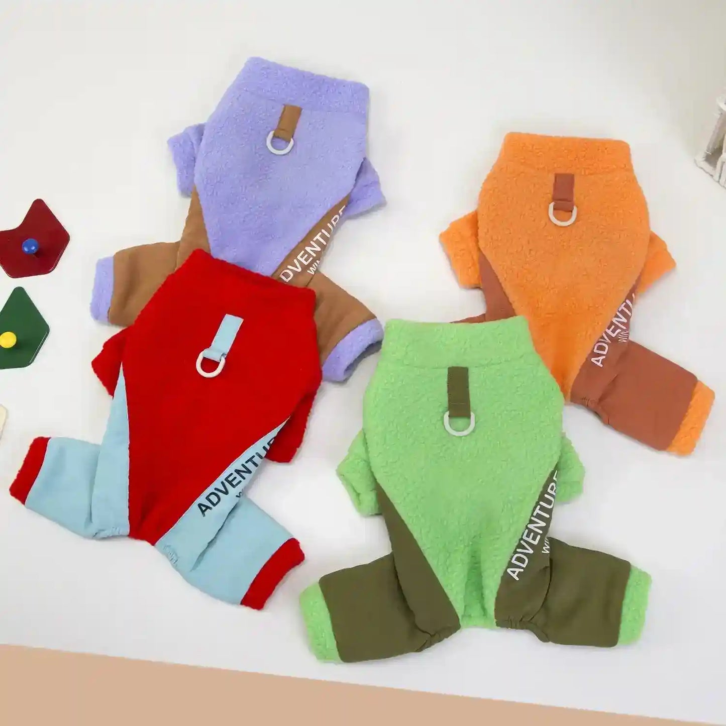 Vestito in Pile per Cani Adventure con 4 Zampe by Dog Moda