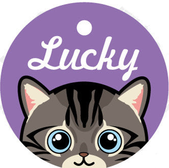 Medaglietta Gatto Personalizzata con Nome e Campanellino