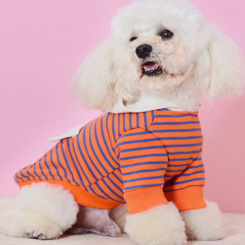 Felpina Chic a Righe per Cani - Dog Moda