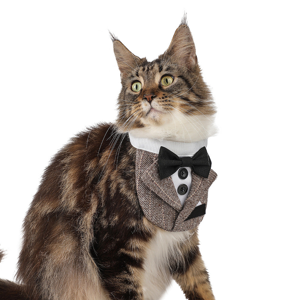 Bandana avec nœud papillon pour chiens - Élégant pour mariages