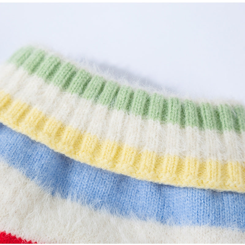 Maglione CHERRY Hipidog - Righe Colorate e Ciliegie