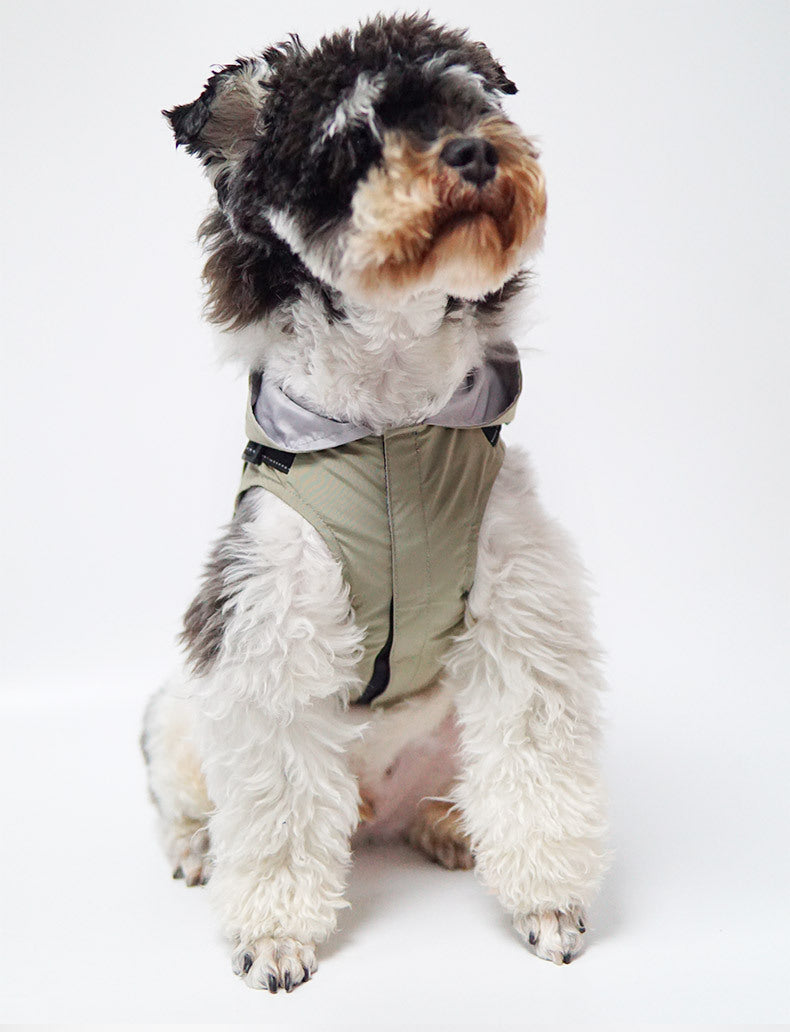 Impermeabile per Cani Modello "Cloudy" con Pettorina Integrata e Chiusura in Velcro - Dog Moda
