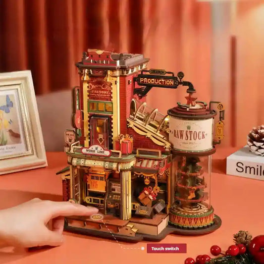 Puzzle 3D Legno Fabbrica Regali con Luci LED - Natale by Dog Moda