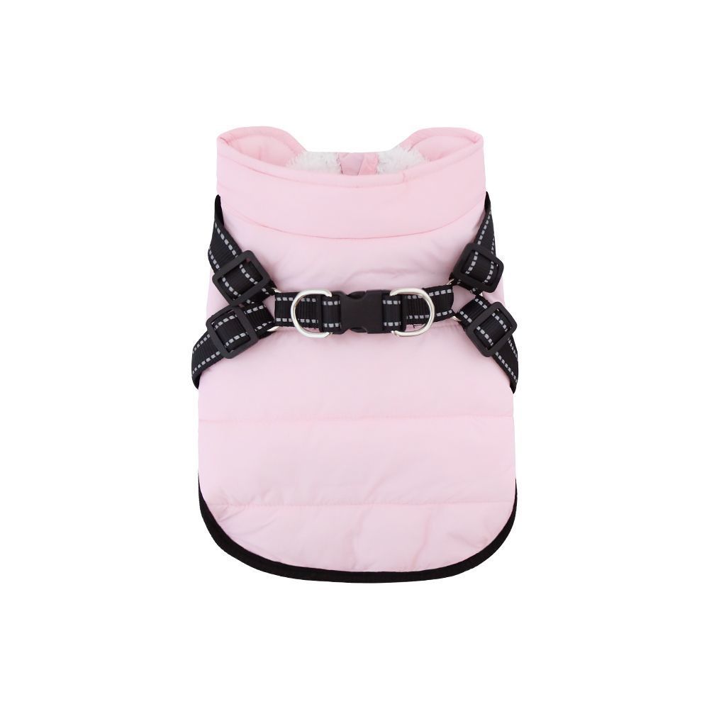 Padded Dog Coat with Integrated Harness