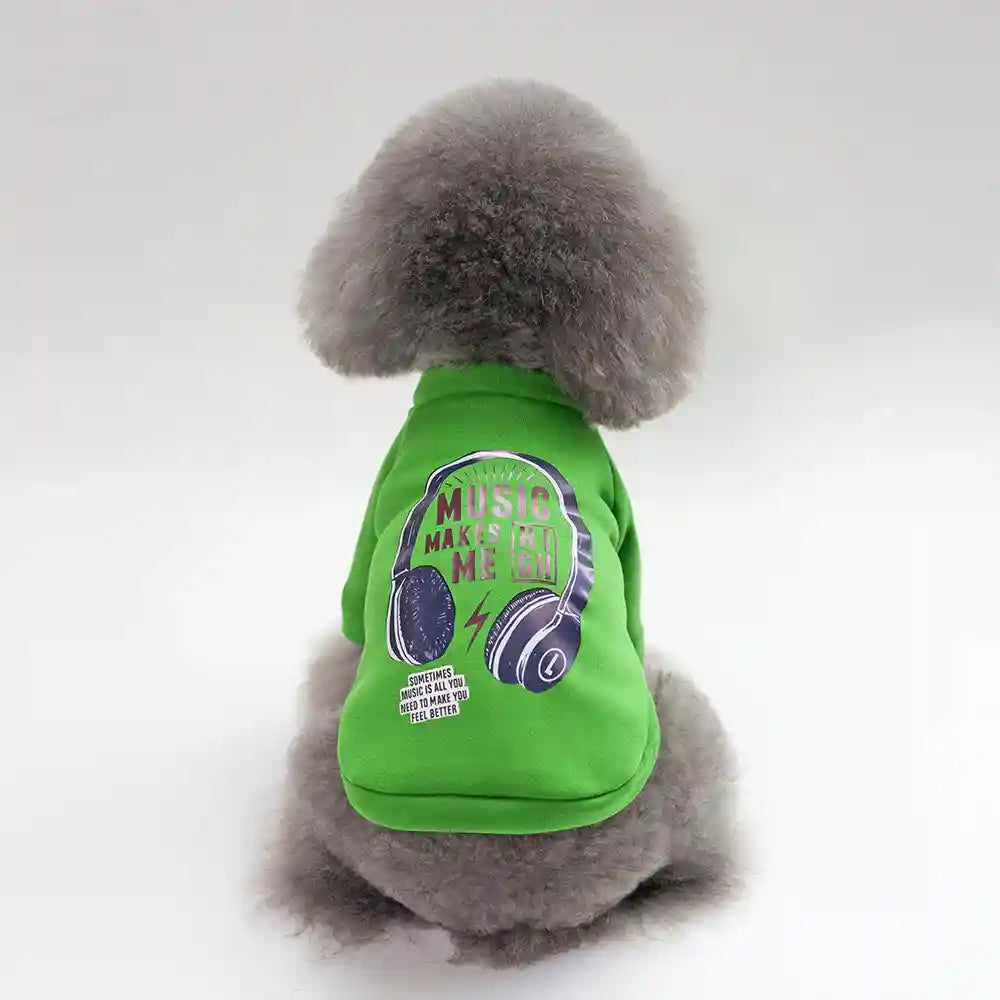Felpa Pile Cani con Stampe - Cappuccio e Design Trendy by Dog Moda