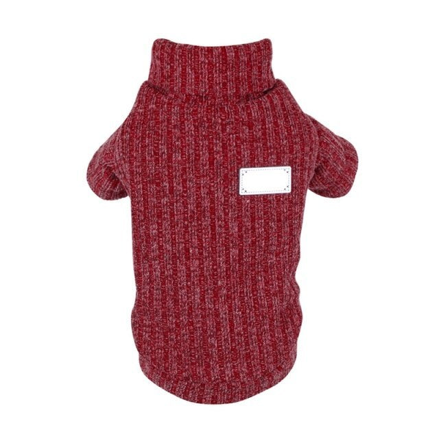 "Chic Dog" Dog Sweater with Elasticated High Neck