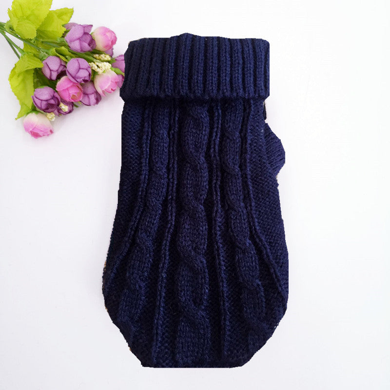 "Penelope" Solid Color Dog Sweater – Style and Warmth for Winter Days