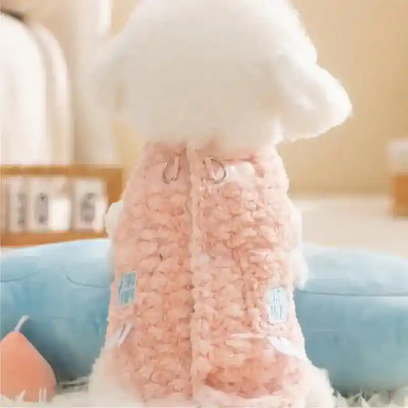 Abrigo de Lana para Perros - Suave con Parche Adorable