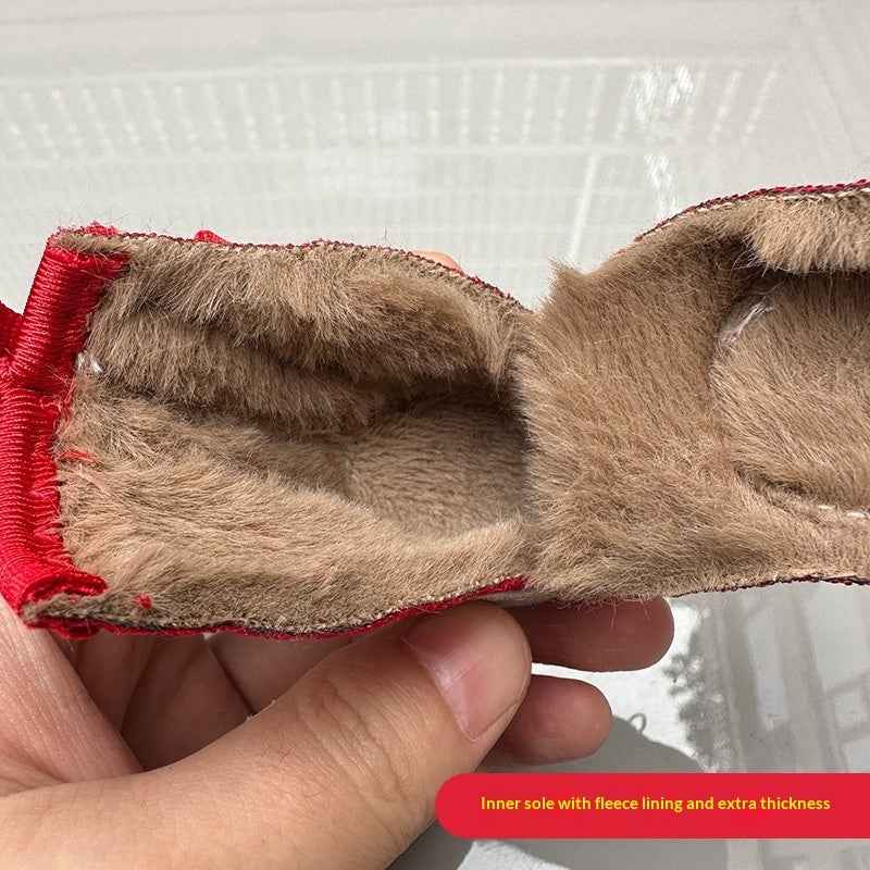 Scarpe Cani Antiscivolo Pile Inverno Sistema Manopola