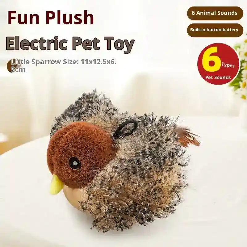 Uccellino Interattivo USB per Gatti - Suoni e Movimento by Dog Moda