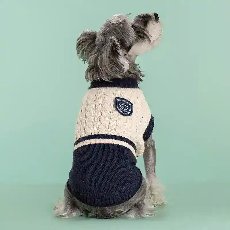Maglione Beauty per Cani - Smanicato Intrecciato Traspirante by Dog Moda