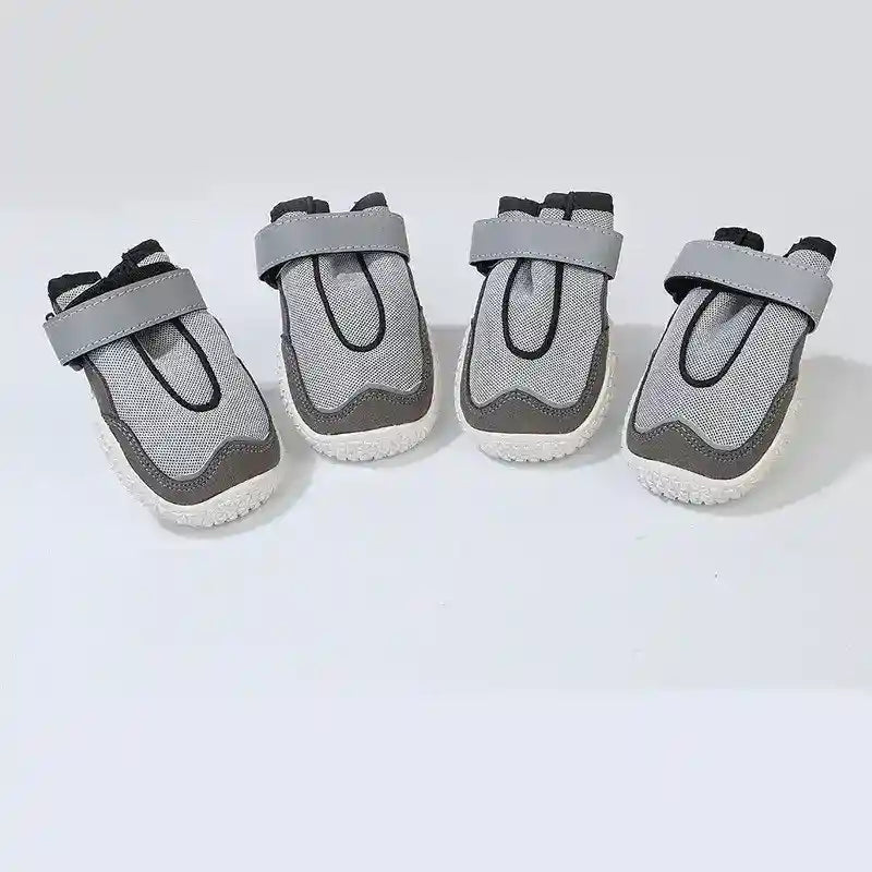 通気性のある犬用シューズ - 反射素材の滑り止め付き