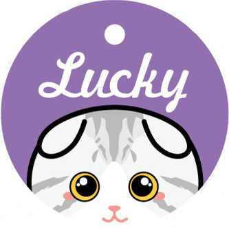 Medaglietta Gatto Personalizzata con Nome e Campanellino