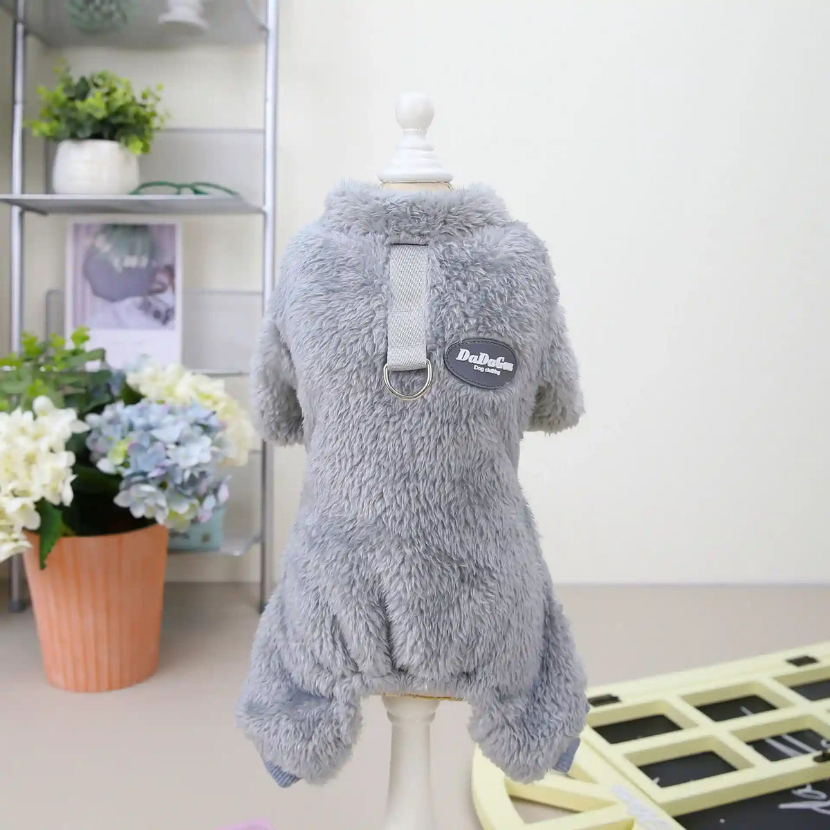 Tutina Pile Cani 4 Zampe - Pigiama Caldo con Guinzaglio by Dog Moda