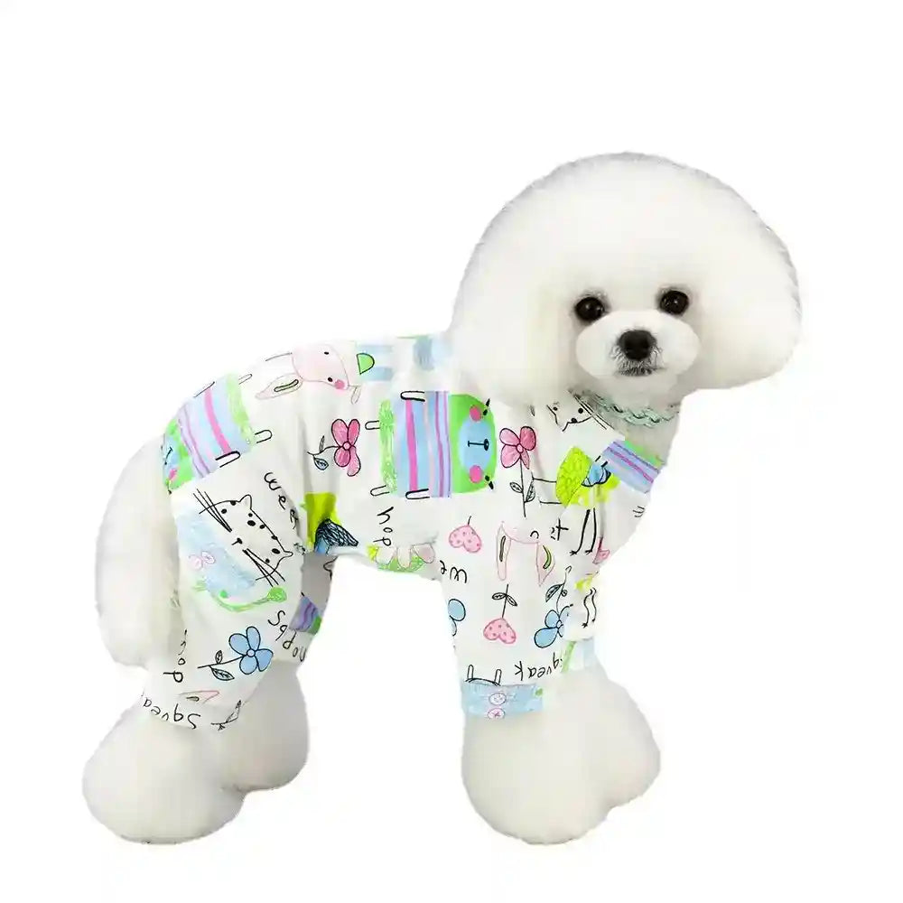 Tutina Donuts per Cani - Pigiama 4 Zampe in Cotone by Dog Moda