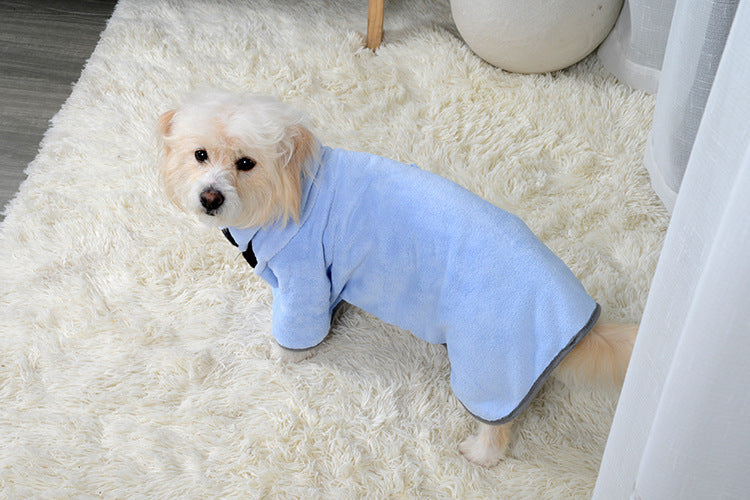 Absorbent and Soft Terry Bathrobe for Dogs and Cats
