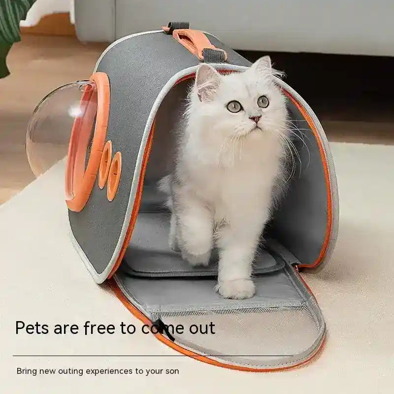Trasportino per cani e gatti con oblò traspirante in Oxford by Dog Moda