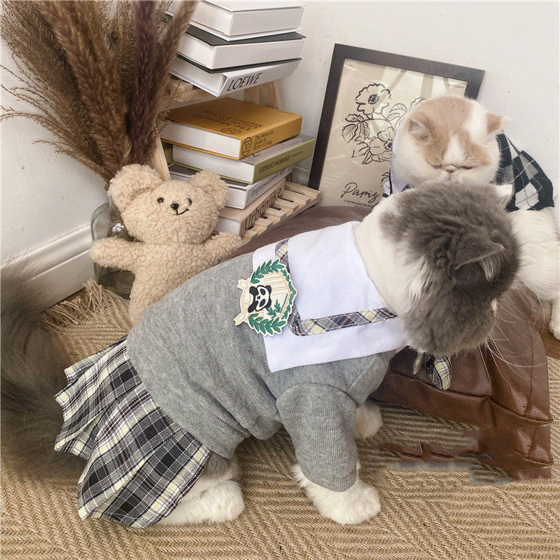 Elegantes Kleid für Hunde und Katzen "Collegge" - University Style