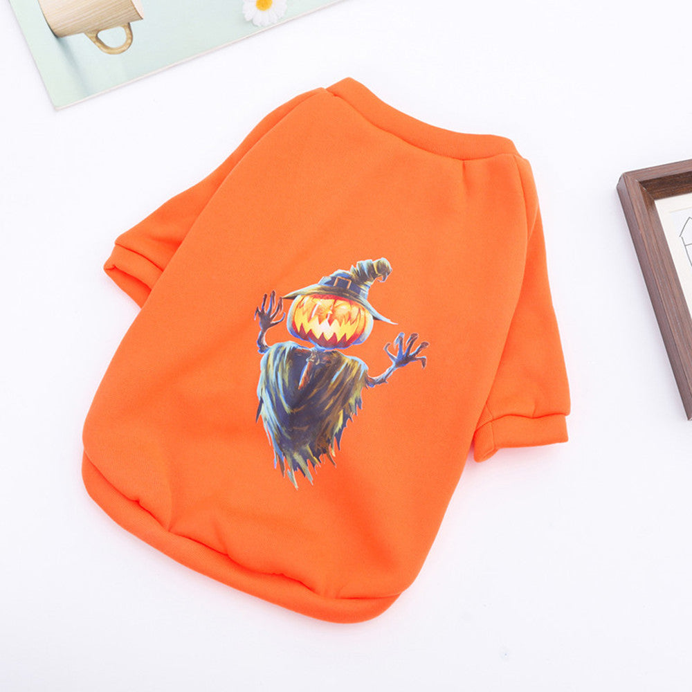 Felpa Cane Halloween Zucca Fantasma - Maglione Spaventoso