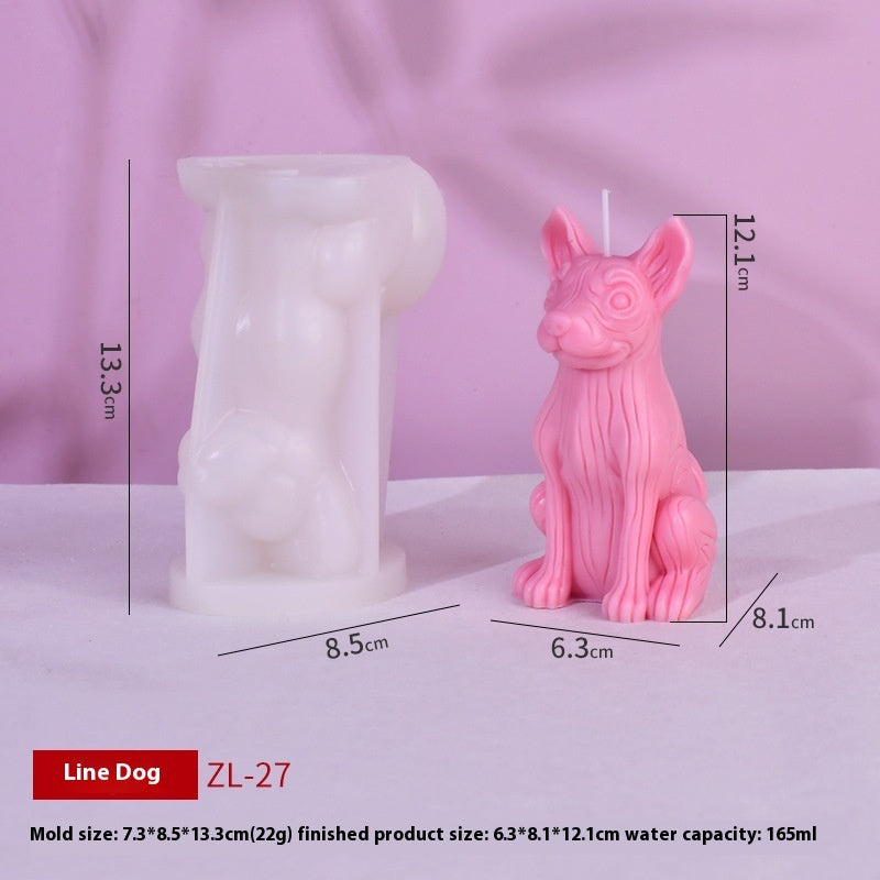 Candela Bulldog Decorativa – Idea Regalo per Amanti dei Cani