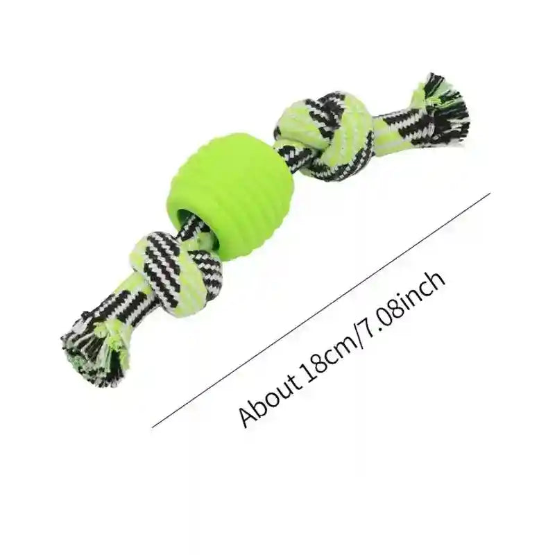 Corda con Pallina Cani - Gioco Masticazione Resistente by Dog Moda