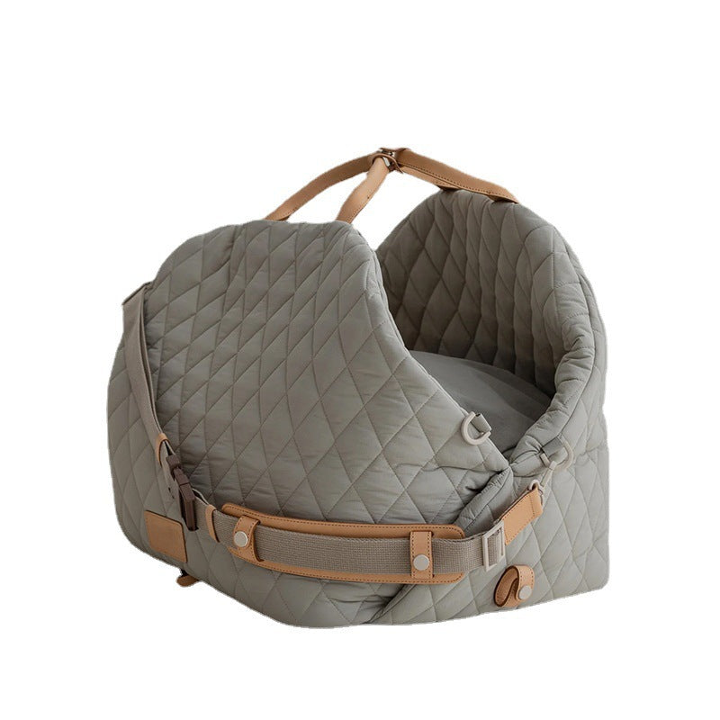 Trasportino Pieghevole Gatti Cani Lusso Manici Pelle by Dog Moda