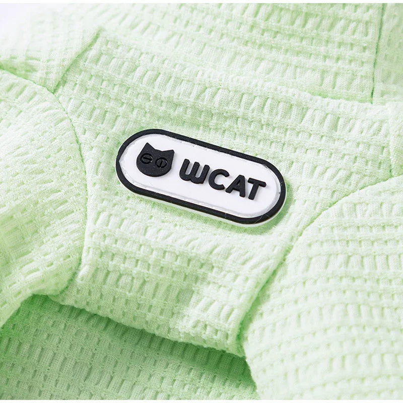 Maglia a Maglia con Cappuccio per Gatti e Cani - Bianca