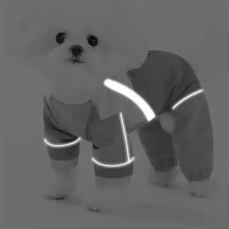 Impermeable para perros de 4 patas reflectante - HipiPet Outdoor