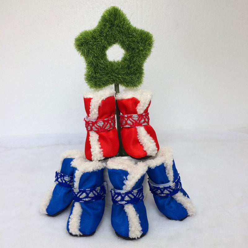 Scarpine Invernali per Cani in Pile Caldo Imbottite