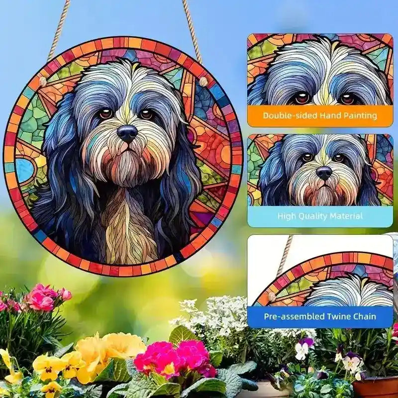 Pendaglio Cani Colorato con Catenella - Diverse Razze by Dog Moda