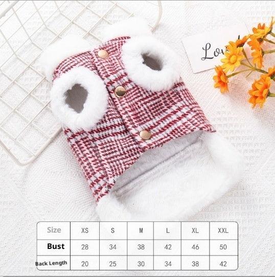 Warmer Hundemantel mit Bauchverschluss