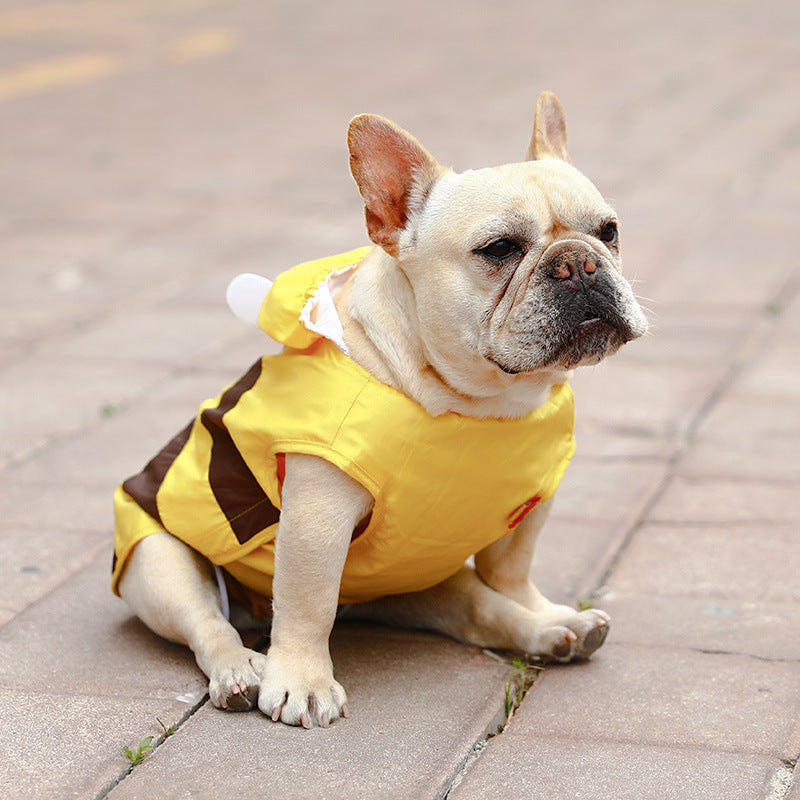 Dog Raincoat "Bee" Cute and Functional for Rain