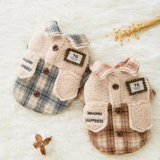 Cappotto Pile per Cani Invernale con Bottoni - Caldo by Dog Moda