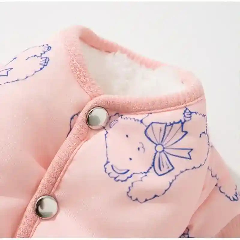 Mono acolchado ositos para perros - 4 patas invierno