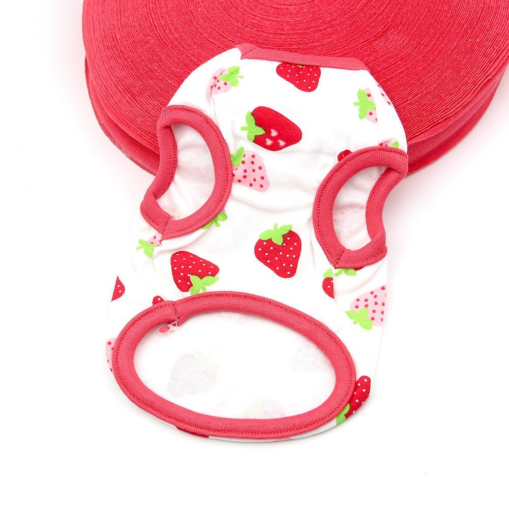 Maglietta in Cotone Smanicata per Cani – Fantasie Divertenti e Colorate - Dog Moda