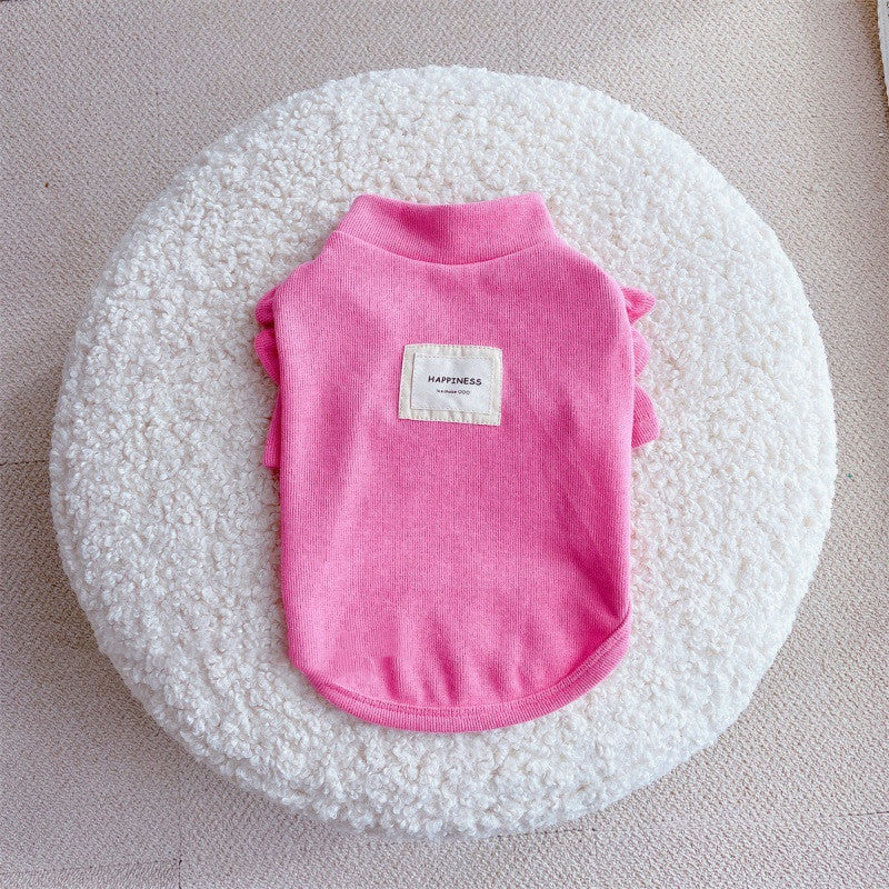 Camiseta para Perro Felicidad Estilo Princesa - Azul Rosa Amarillo