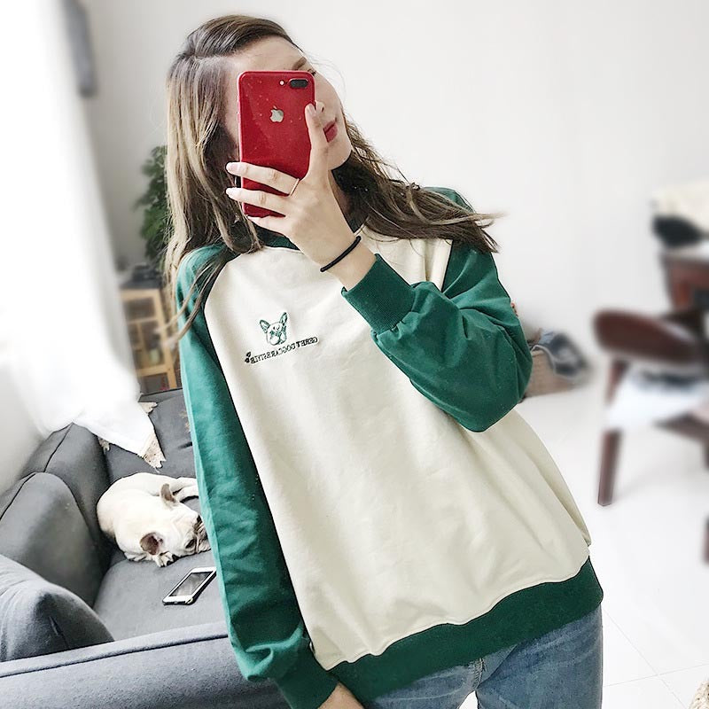 Maglia Coordinata Cane e Padrone "Geret" – Bianca con Maniche Colorate