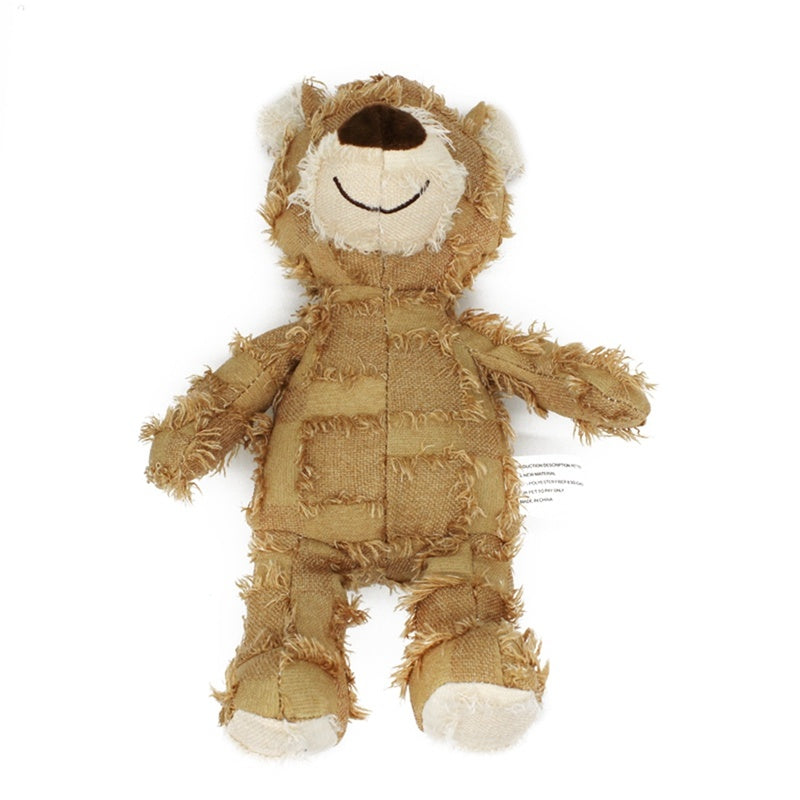 Grizzly Bear Dog Toy with Sound | Durable and Interactive