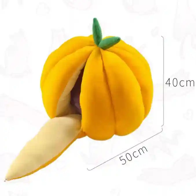 Pumpkin Cave Cat House - Warm and Enclosed