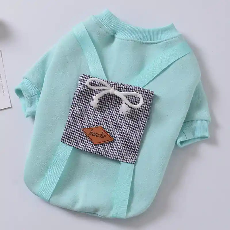 Felpa Cani Beach Fiocchetto - Cotone Casual con Tasche by Dog Moda