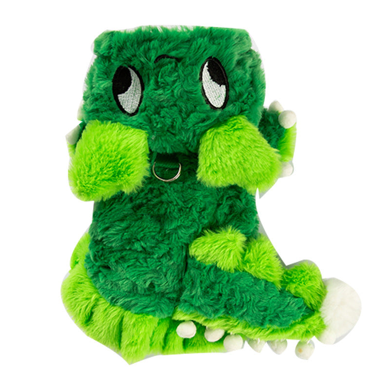 Cappotto Dinosauro per Cani con Cappuccio - Imbottito