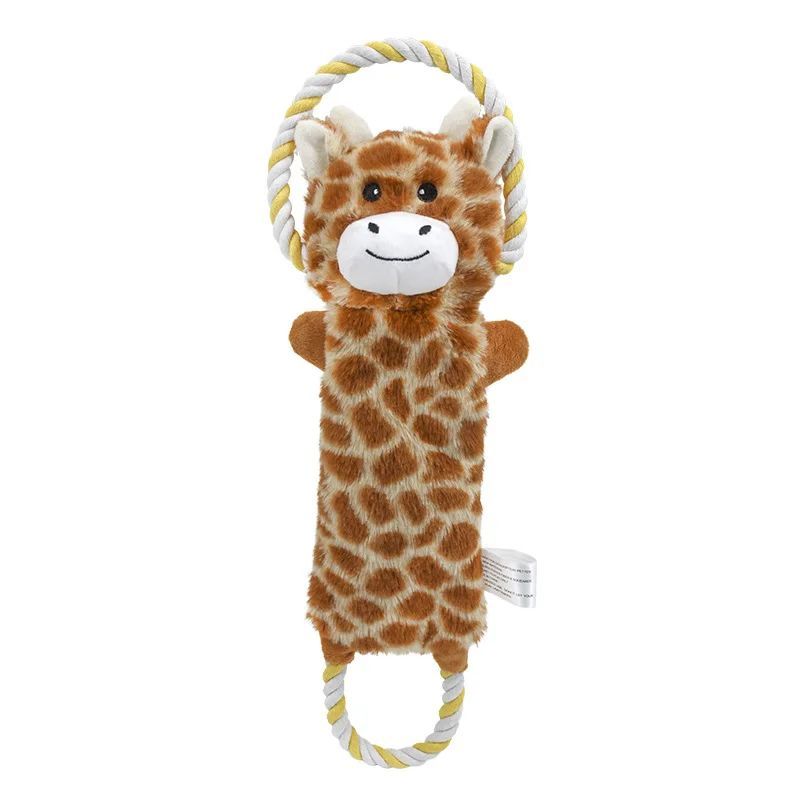 Giocattolo Interattivo per Cani a Forma di Animale con Squeaker – Divertimento Sicuro e Resistente