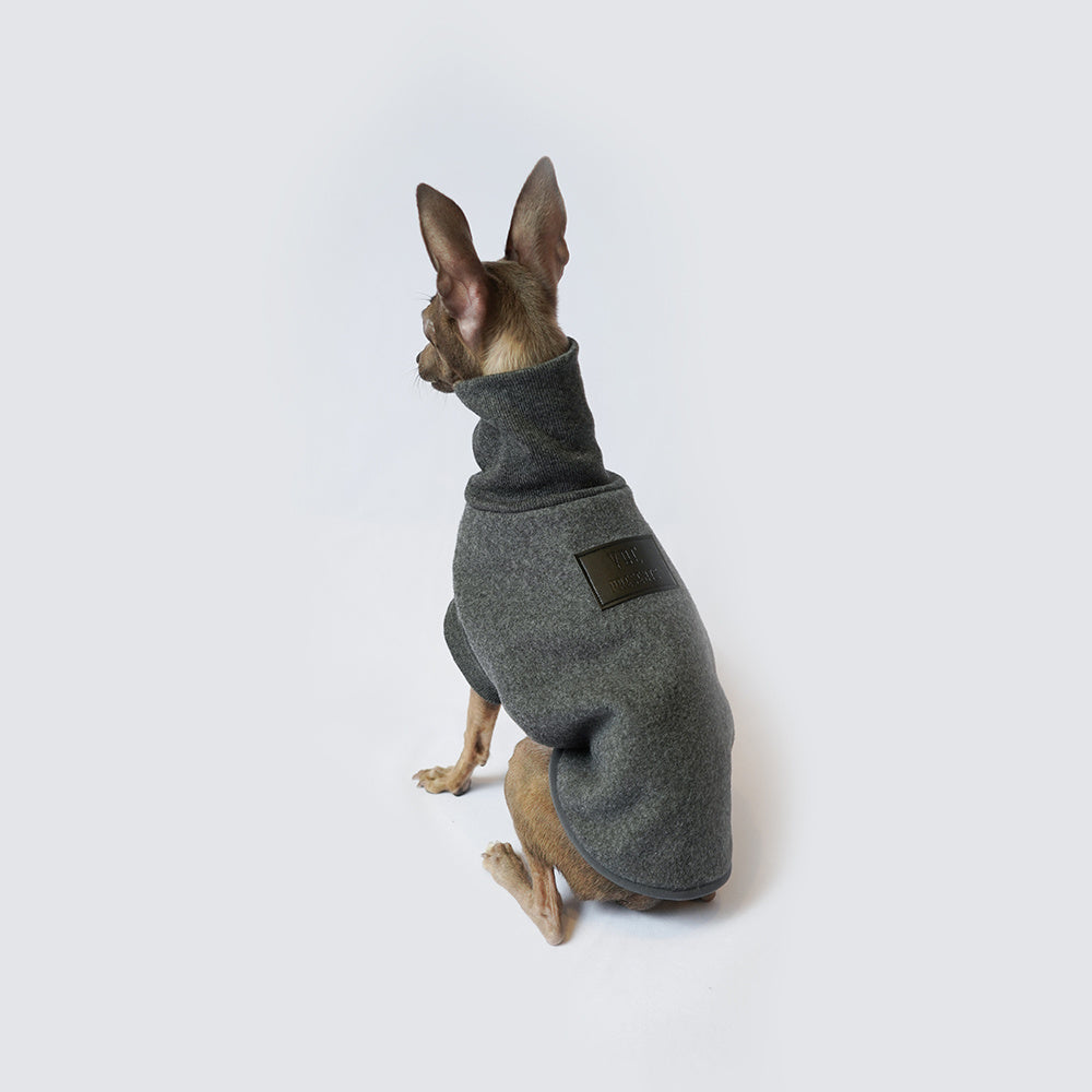 Pinscher Sweatshirt in Grey Flannel Model "Milo" - Comfort and Style for Your Four-Legged Friend