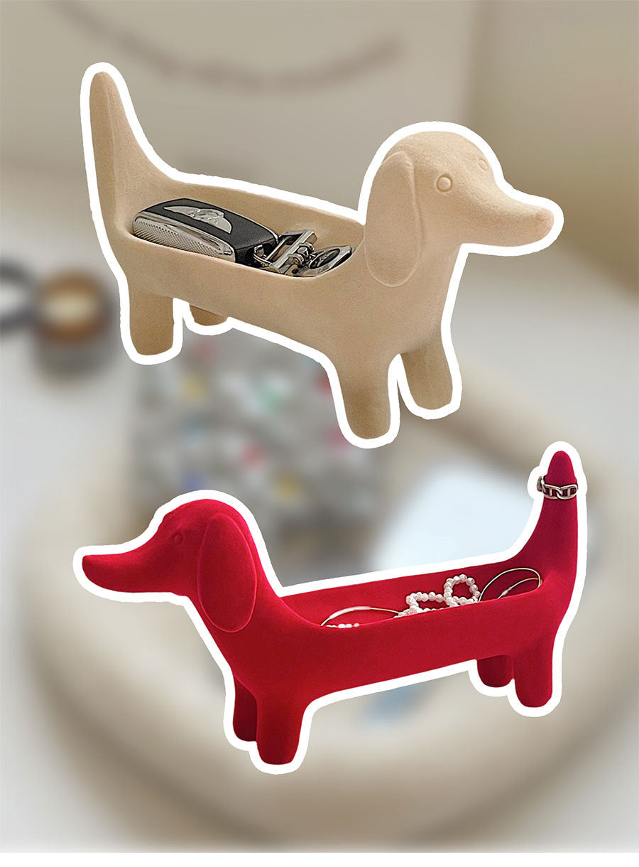 Svuotasche Bassotto Decorativo – Porta Gioie e Bracciali in Resina