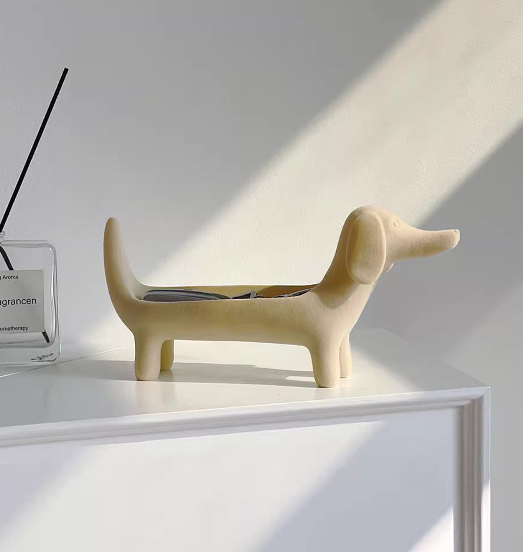 Svuotasche Bassotto Decorativo – Porta Gioie e Bracciali in Resina