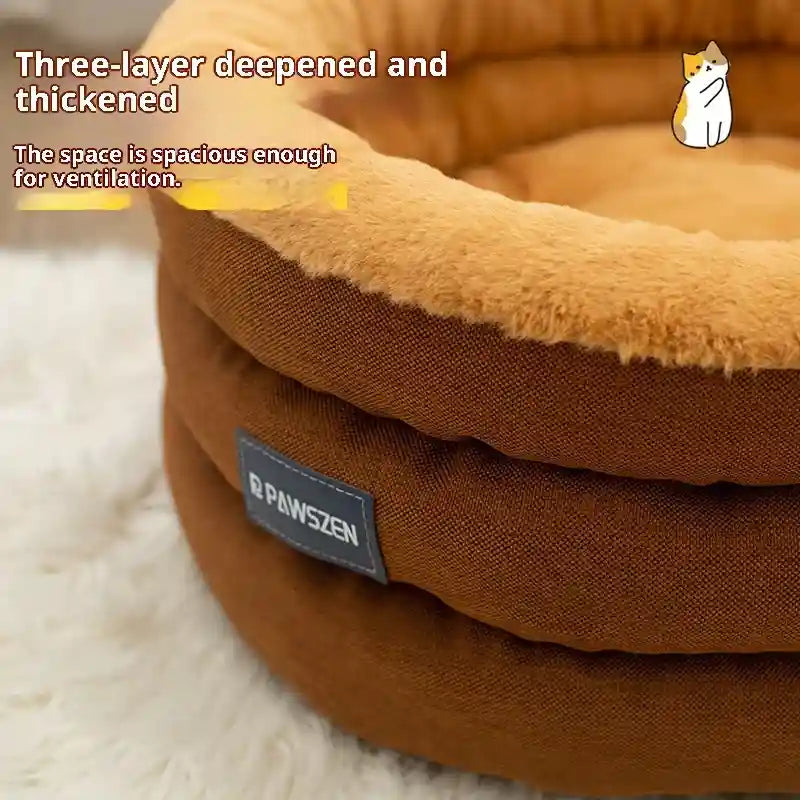 Cuccia Circolare Fluffy per Cani - Calda e Accogliente by Dog Moda