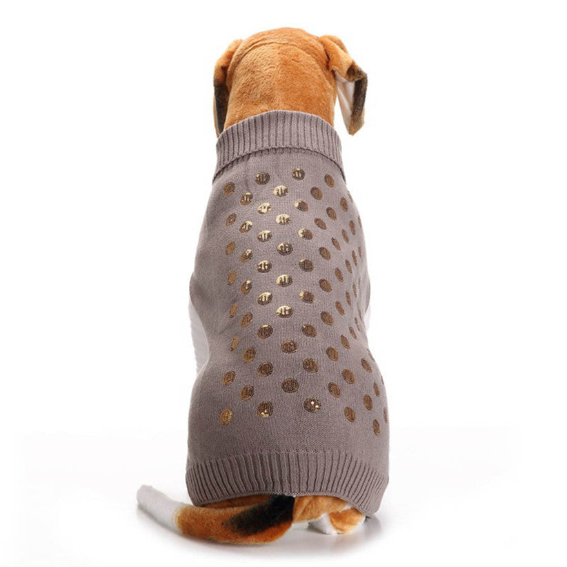 "Gold" Sequin Dog Sweater