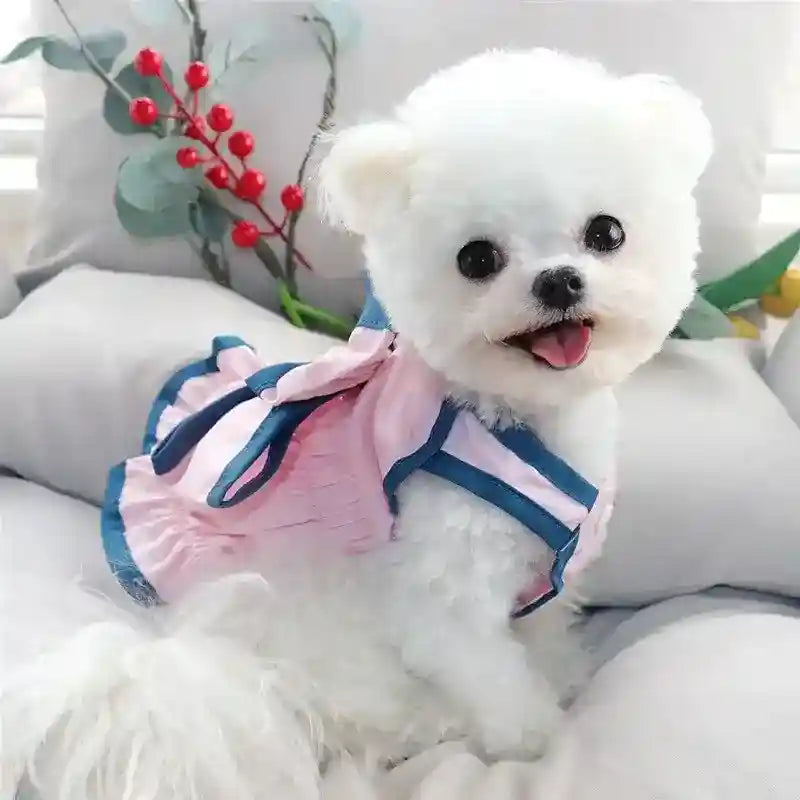 Vestito Elegante per Cani Smanicato con Fiocco | Dogmoda by Dog Moda