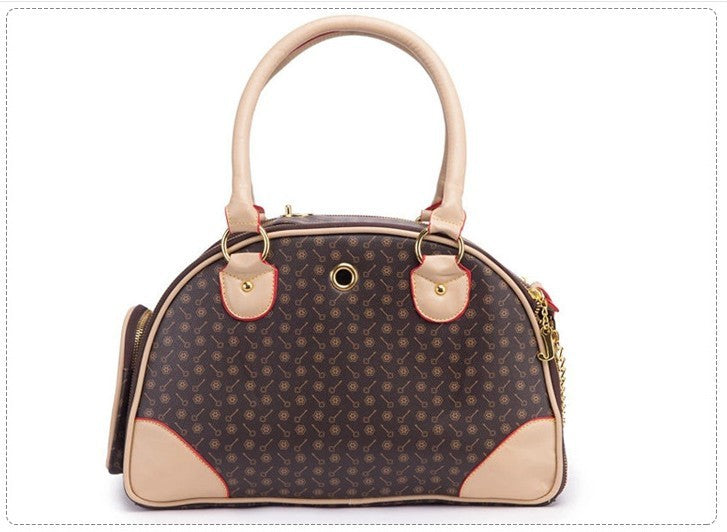 "Chanel" Eco-Leather Dog Carrier Bag